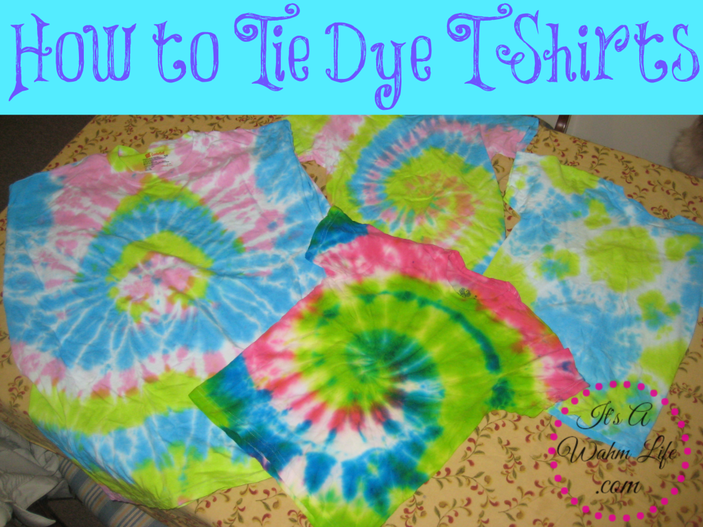 how long does it take to make tie dye shirts