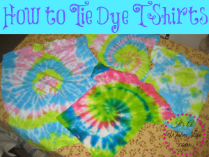 how to tie dye t shirts