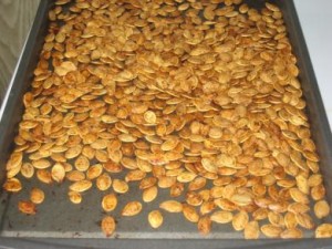 how to roast pumpkin seeds