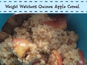weight watchers quinoa apple breakfast cereal
