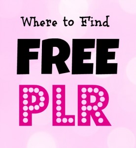 where to find free plr