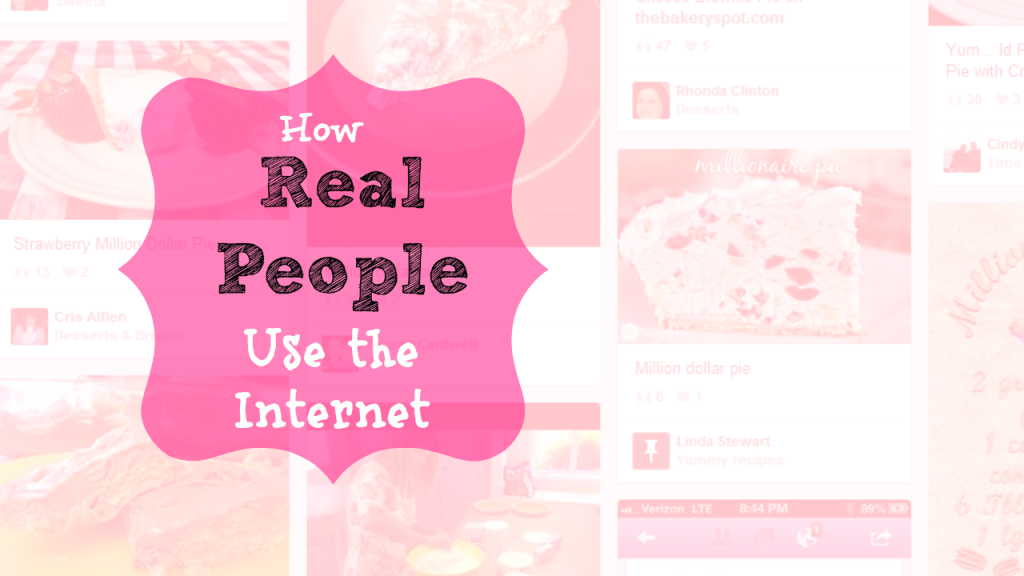 real people use the internet