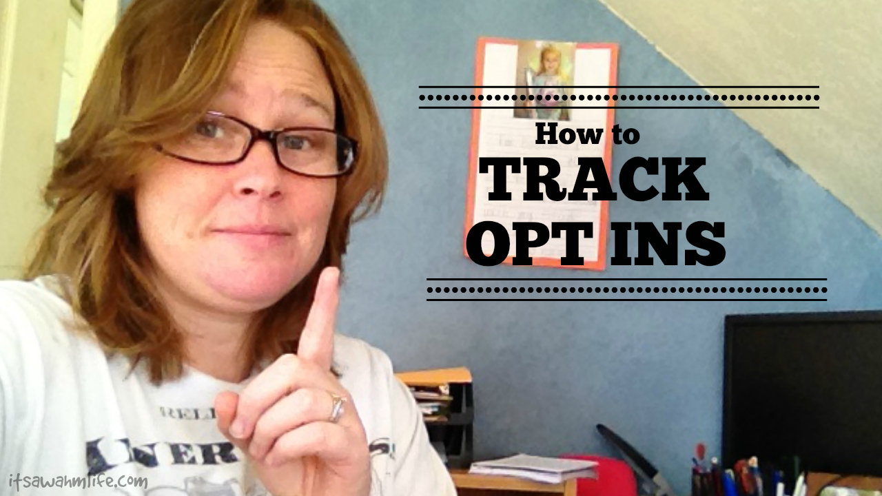 how to track opt ins