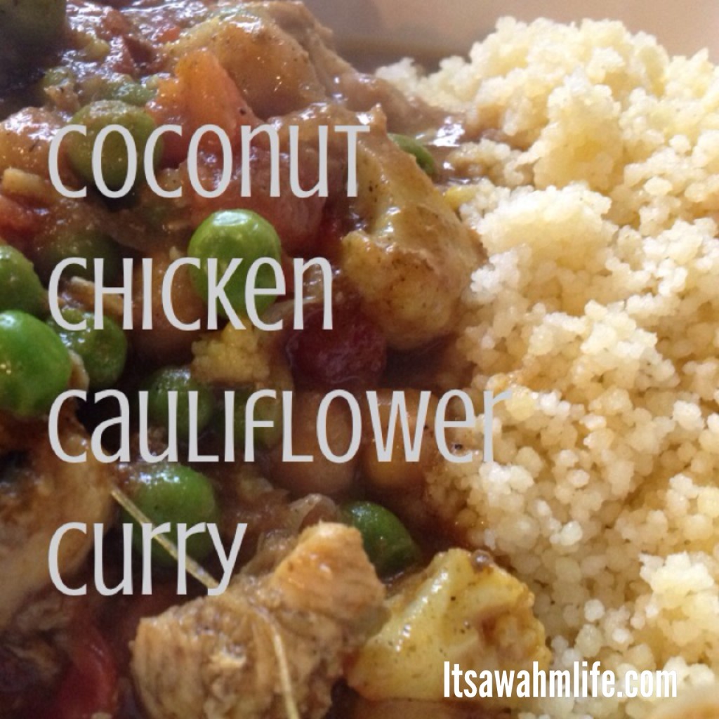 coconut chicken cauliflower curry