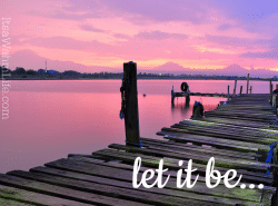 What if, instead of let it go, we just let it be instead? ItsaWahmLife.com