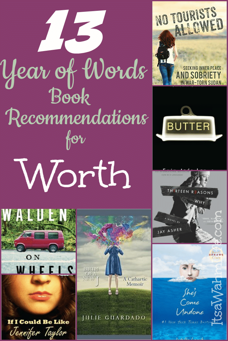 13 Year of Words Book Club Recommendations for the word Worth ItsaWahmLife.com