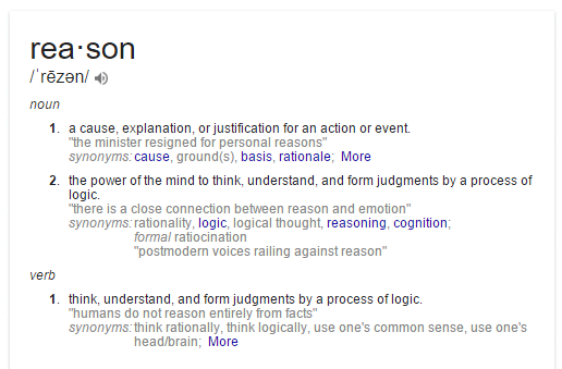 definition of reason